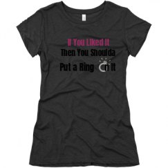 Ladies Slim Fit Super Soft Triblend Tee