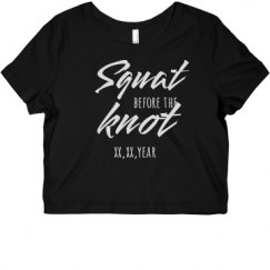 Ladies Slim Fit Crop Top Tee