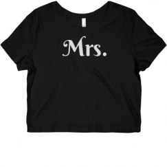 Ladies Slim Fit Crop Top Tee