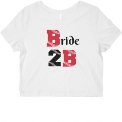 Ladies Slim Fit Crop Top Tee