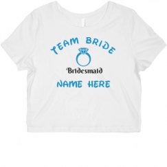 Ladies Slim Fit Crop Top Tee