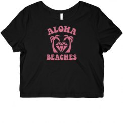 Ladies Slim Fit Crop Top Tee