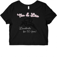 Ladies Slim Fit Crop Top Tee