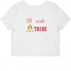 Ladies Slim Fit Crop Top Tee