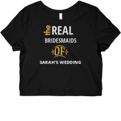 Ladies Slim Fit Crop Top Tee