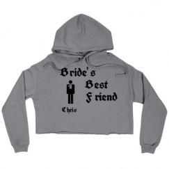 Ladies Relaxed Fit Cropped Fleece Hoodie