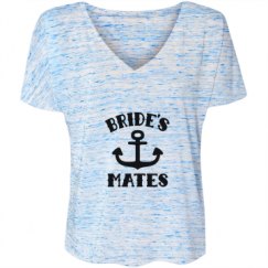 Ladies Flowy Slouchy V-Neck Tee