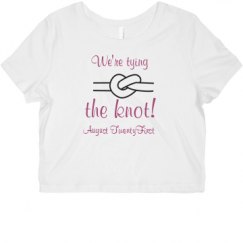 Ladies Slim Fit Crop Top Tee