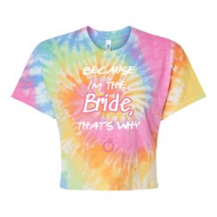 Women's Tie Dye Crop Top Tee