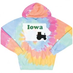 Unisex Tie-Dye Fleece Hoodie