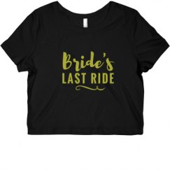 Ladies Slim Fit Crop Top Tee