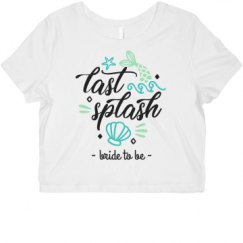 Ladies Slim Fit Crop Top Tee