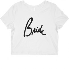 Ladies Slim Fit Crop Top Tee