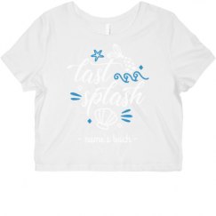 Ladies Slim Fit Crop Top Tee