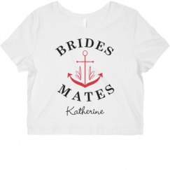 Ladies Slim Fit Crop Top Tee