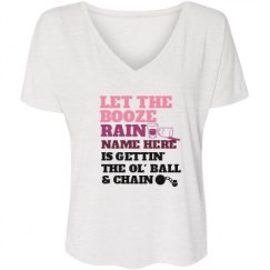 Ladies Flowy Slouchy V-Neck Tee