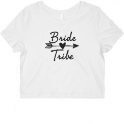 Ladies Slim Fit Crop Top Tee