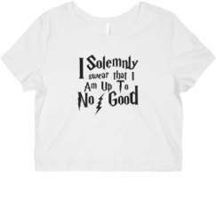 Ladies Slim Fit Crop Top Tee