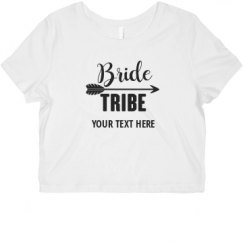 Ladies Slim Fit Crop Top Tee