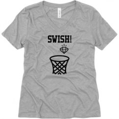 Ladies Relaxed Fit V-Neck Tee