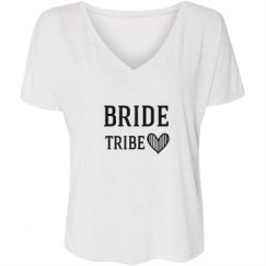 Ladies Flowy Slouchy V-Neck Tee