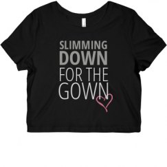 Ladies Slim Fit Crop Top Tee