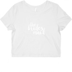 Ladies Slim Fit Crop Top Tee
