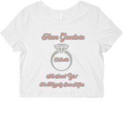 Ladies Slim Fit Crop Top Tee