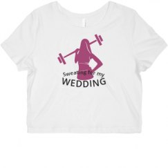 Ladies Slim Fit Crop Top Tee