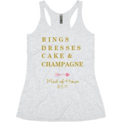 Ladies Slim Fit Super Soft Racerback Triblend Tank