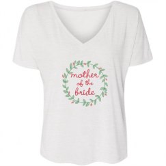 Ladies Flowy Slouchy V-Neck Tee