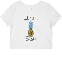 Ladies Slim Fit Crop Top Tee