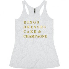 Ladies Slim Fit Super Soft Racerback Triblend Tank