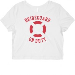 Ladies Slim Fit Crop Top Tee