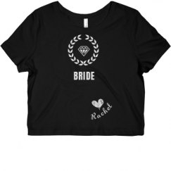 Ladies Slim Fit Crop Top Tee