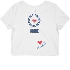 Ladies Slim Fit Crop Top Tee