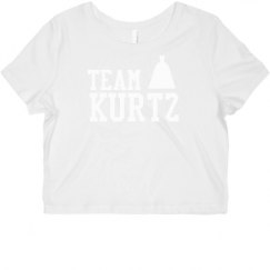 Ladies Slim Fit Crop Top Tee