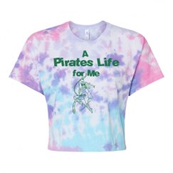 Women's Tie Dye Crop Top Tee