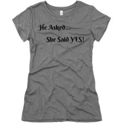 Ladies Slim Fit Super Soft Triblend Tee