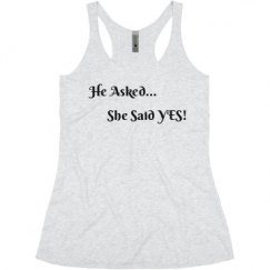 Ladies Slim Fit Super Soft Racerback Triblend Tank