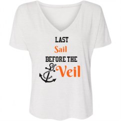 Ladies Flowy Slouchy V-Neck Tee