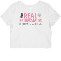 Ladies Slim Fit Crop Top Tee