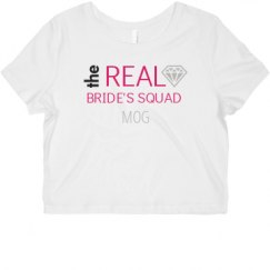 Ladies Slim Fit Crop Top Tee