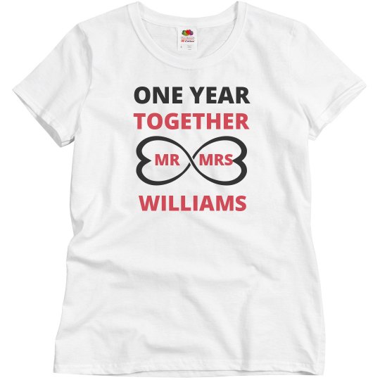 One Year Together Mr Mrs