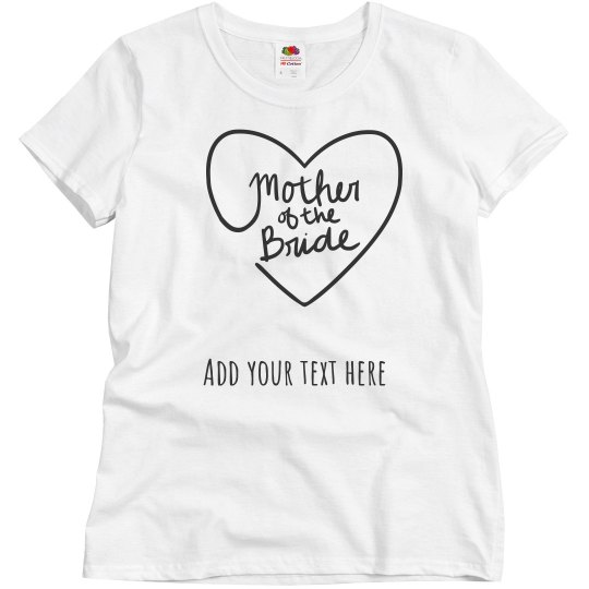 Personalized Mother of the Bride Tee