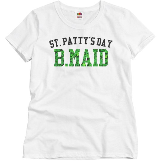 St. Patty's Day Bridesmaid Shamrock text Woman's Tee St. Patty's Day Bridesmaid Shamrock text Woman's Tee