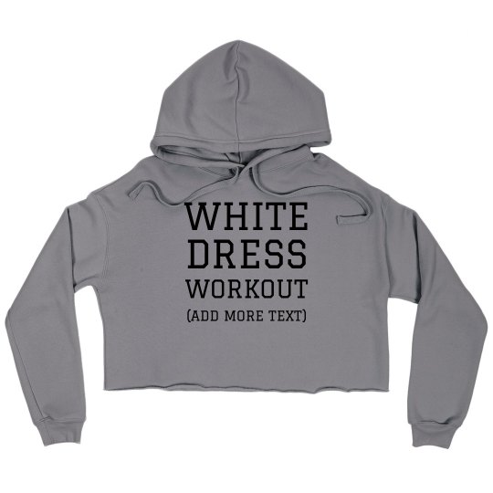white workout hoodie