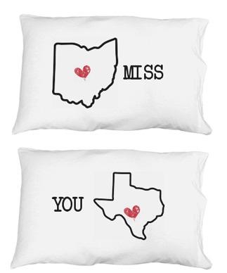 Miss You Pillow Case