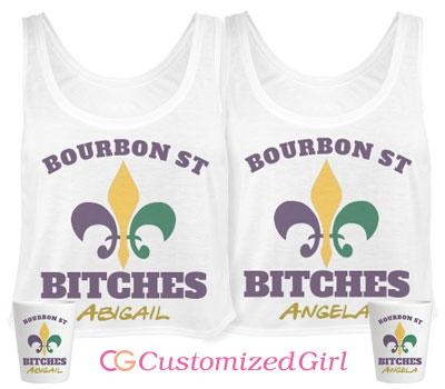 Mardi Gras Bourbon Girl 1