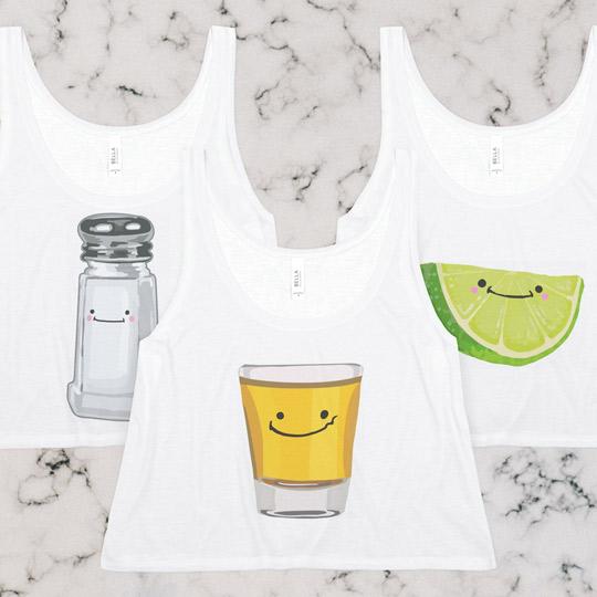 Tequila Best Friends Shot Glass Art